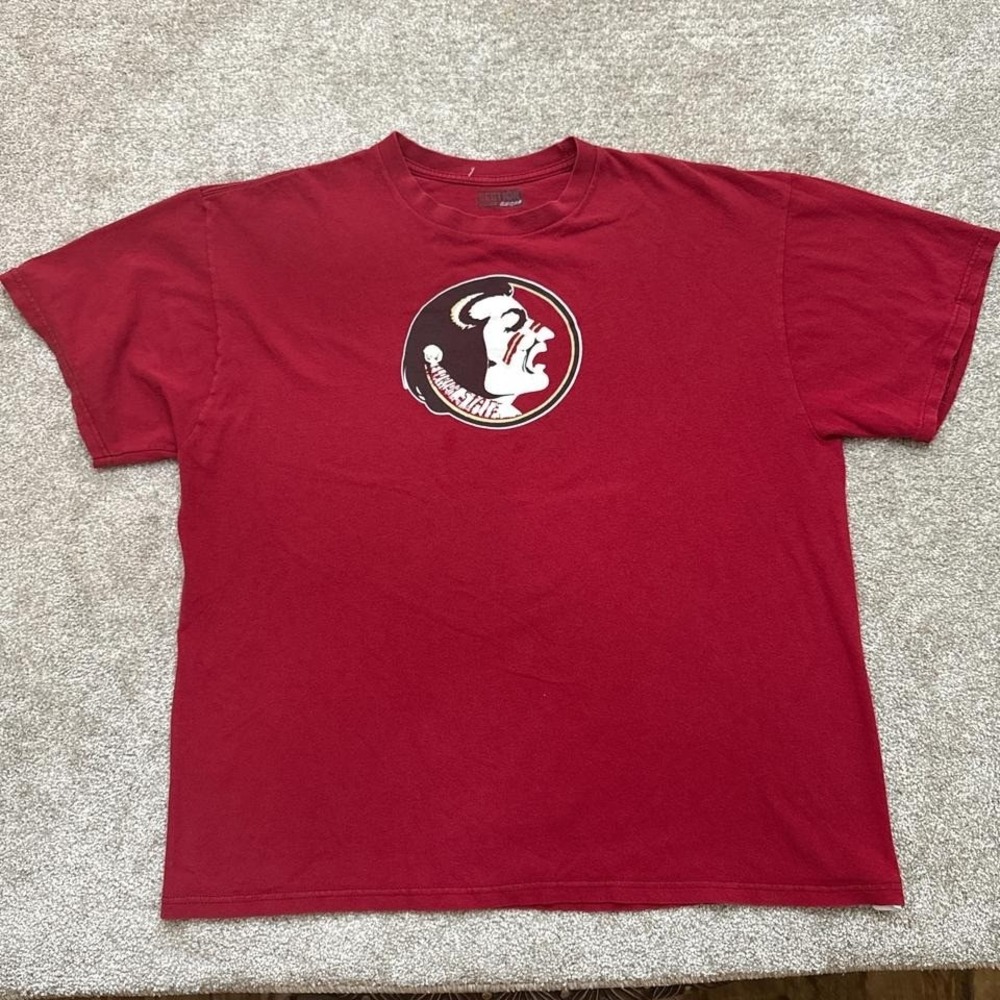Vintage Section 101 Majestic FSU Seminoles XL Red Shirt Florida State Tee
